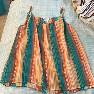 Ariat, Aztec printed, Navajo print, western tank multicolored